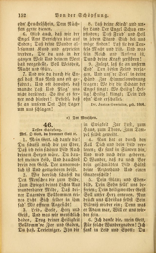 Die Psalmen Davids: nebst einer Sammlung Geistlicher lieder für Oeffentlichen und Privat-Gottesdienst page 152