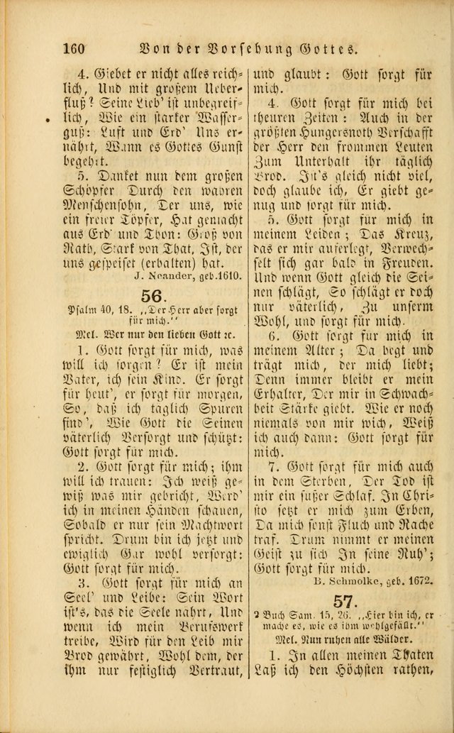 Die Psalmen Davids: nebst einer Sammlung Geistlicher lieder für Oeffentlichen und Privat-Gottesdienst page 160