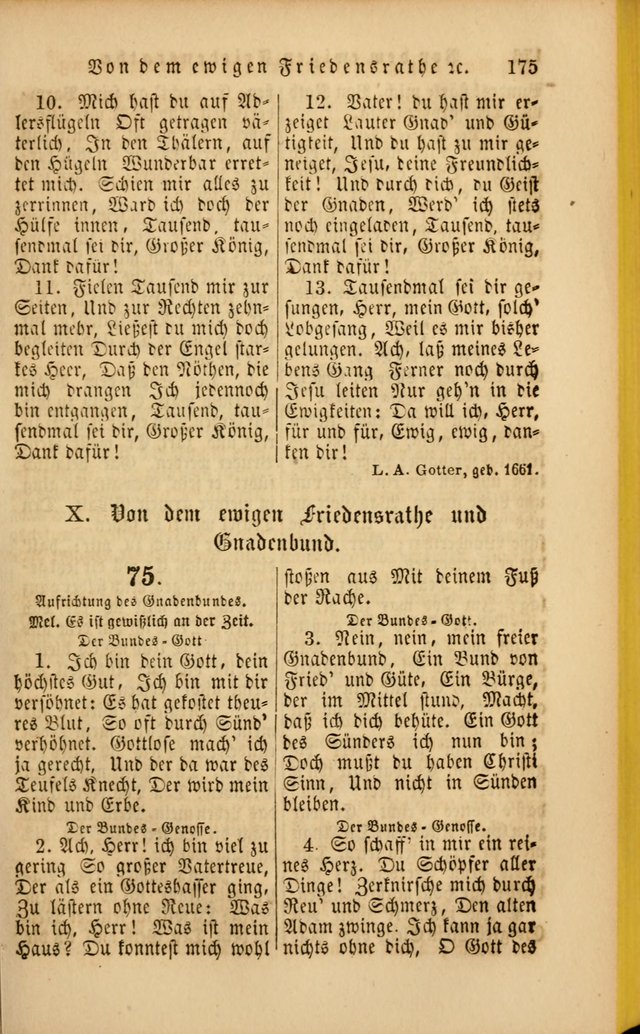 Die Psalmen Davids: nebst einer Sammlung Geistlicher lieder für Oeffentlichen und Privat-Gottesdienst page 175