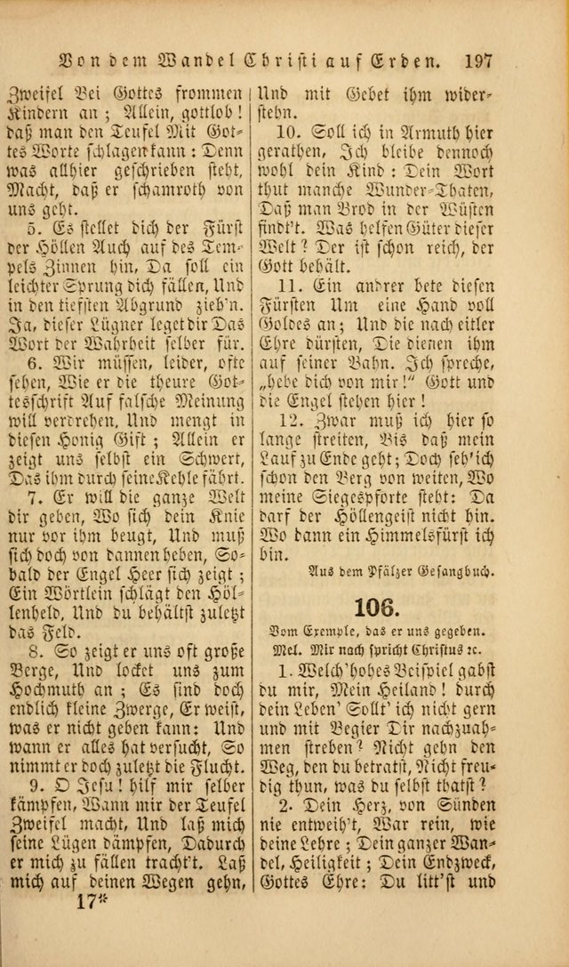 Die Psalmen Davids: nebst einer Sammlung Geistlicher lieder für Oeffentlichen und Privat-Gottesdienst page 197