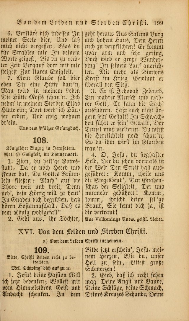 Die Psalmen Davids: nebst einer Sammlung Geistlicher lieder für Oeffentlichen und Privat-Gottesdienst page 199