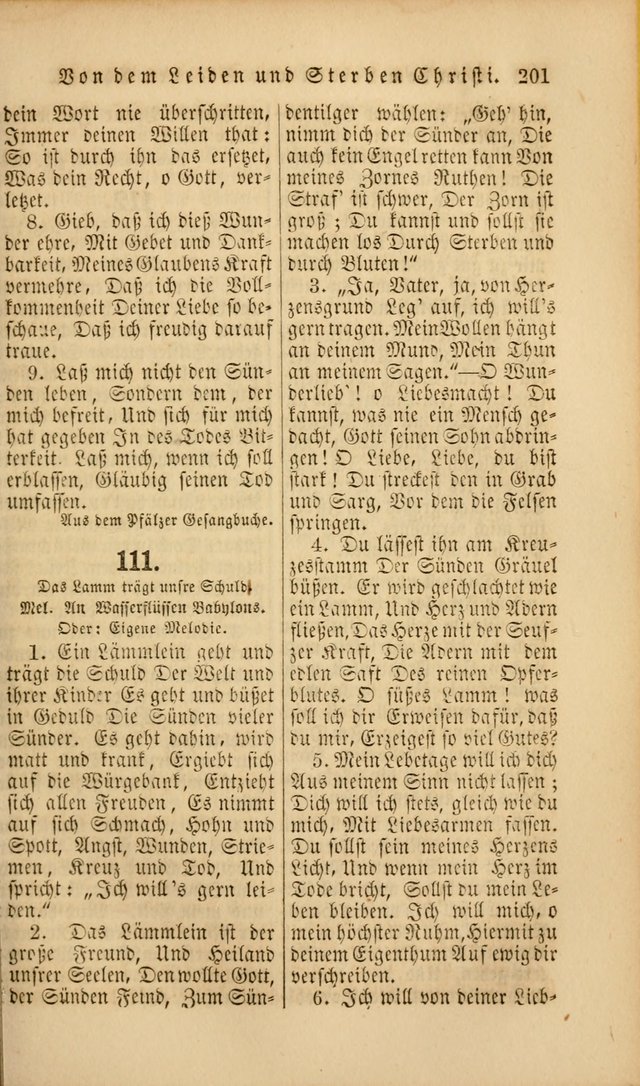 Die Psalmen Davids: nebst einer Sammlung Geistlicher lieder für Oeffentlichen und Privat-Gottesdienst page 201