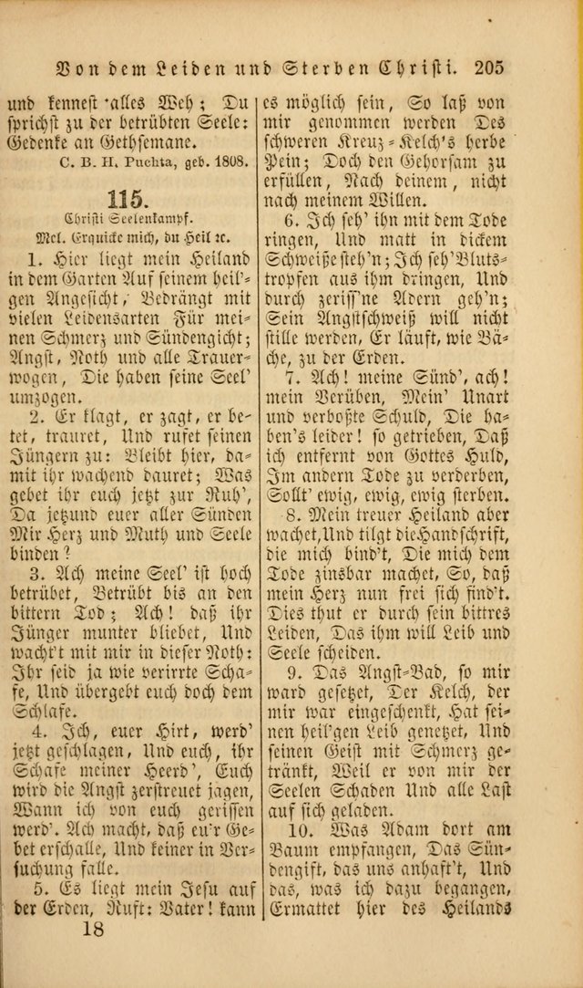 Die Psalmen Davids: nebst einer Sammlung Geistlicher lieder für Oeffentlichen und Privat-Gottesdienst page 205