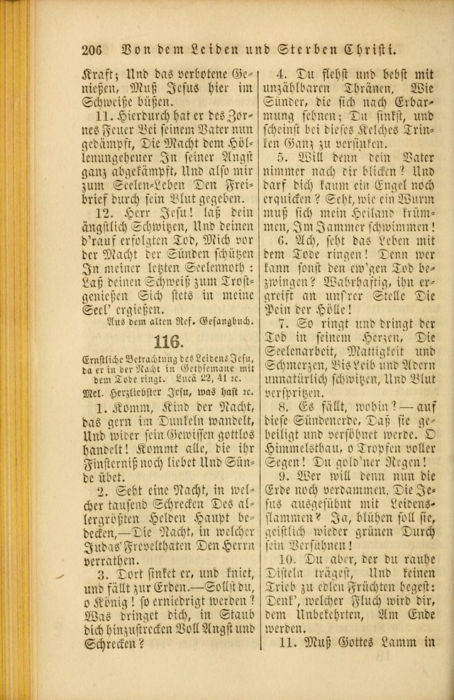 Die Psalmen Davids: nebst einer Sammlung Geistlicher lieder für Oeffentlichen und Privat-Gottesdienst page 206