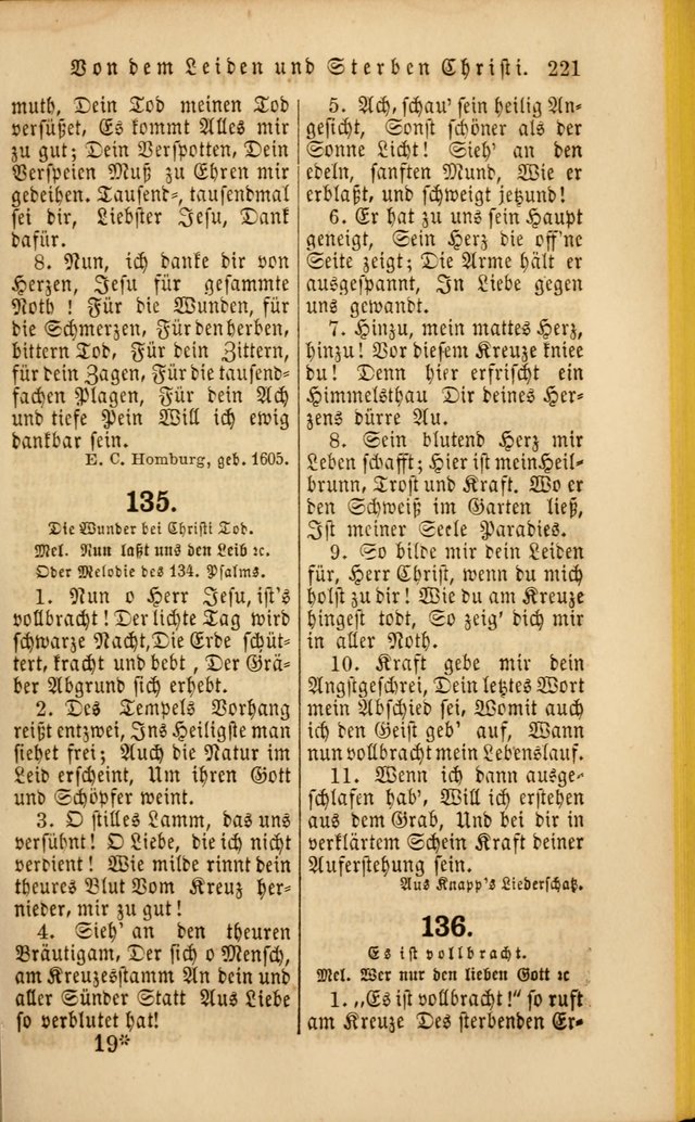 Die Psalmen Davids: nebst einer Sammlung Geistlicher lieder für Oeffentlichen und Privat-Gottesdienst page 221