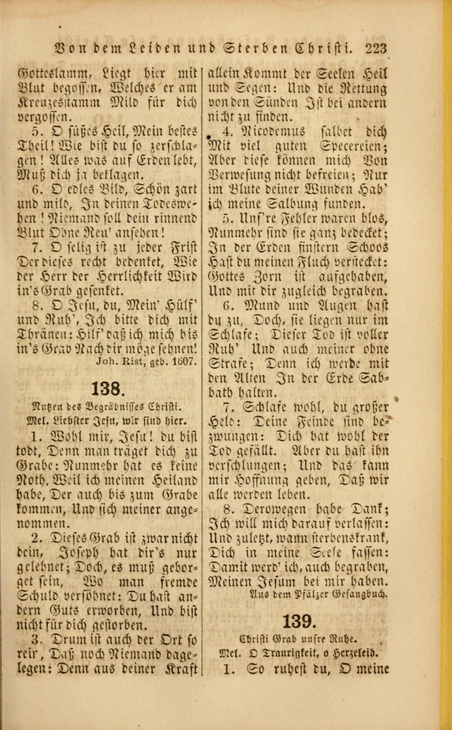 Die Psalmen Davids: nebst einer Sammlung Geistlicher lieder für Oeffentlichen und Privat-Gottesdienst page 223