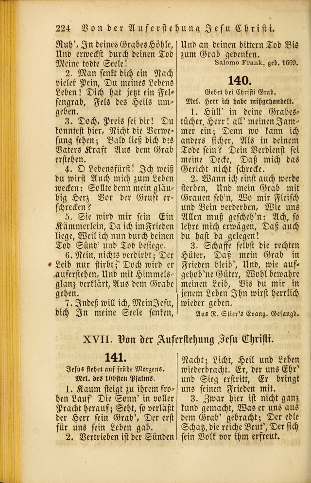 Die Psalmen Davids: nebst einer Sammlung Geistlicher lieder für Oeffentlichen und Privat-Gottesdienst page 224