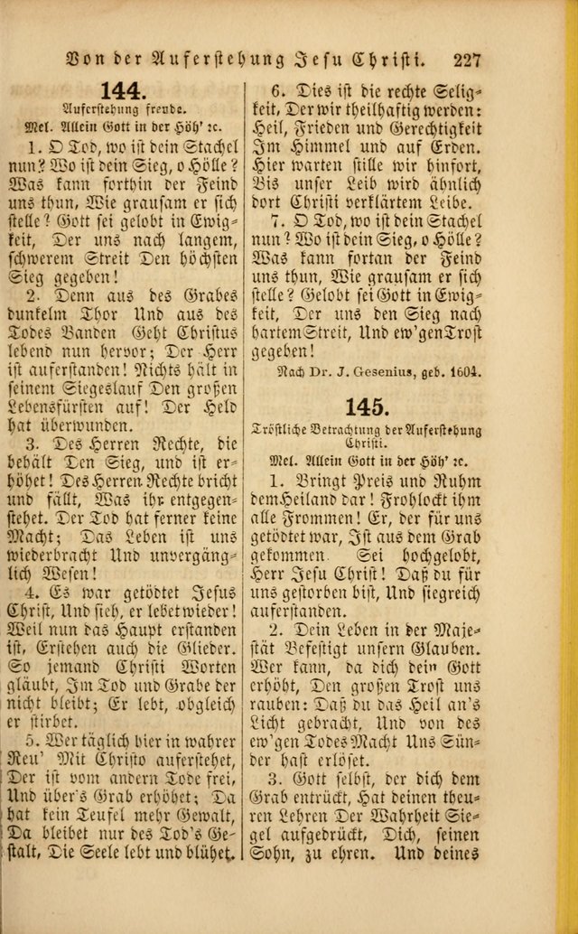 Die Psalmen Davids: nebst einer Sammlung Geistlicher lieder für Oeffentlichen und Privat-Gottesdienst page 227