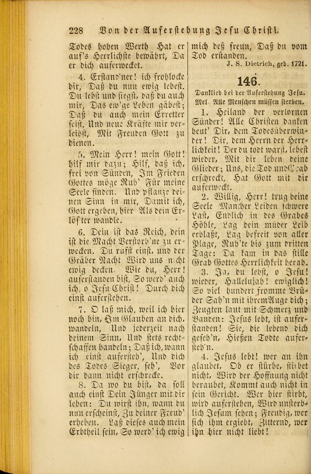 Die Psalmen Davids: nebst einer Sammlung Geistlicher lieder für Oeffentlichen und Privat-Gottesdienst page 228