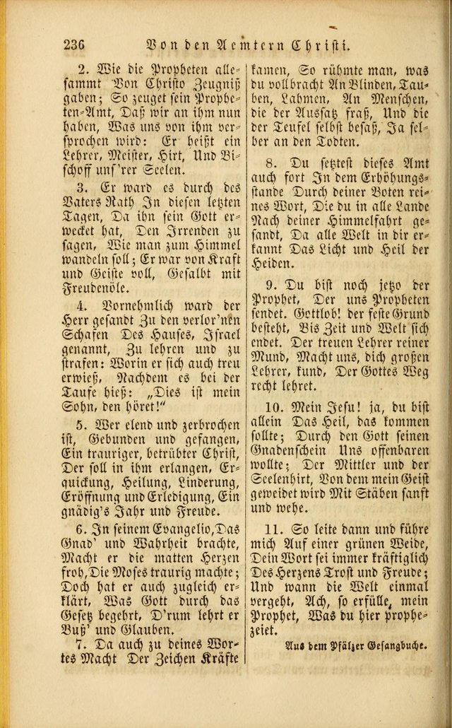 Die Psalmen Davids: nebst einer Sammlung Geistlicher lieder für Oeffentlichen und Privat-Gottesdienst page 236