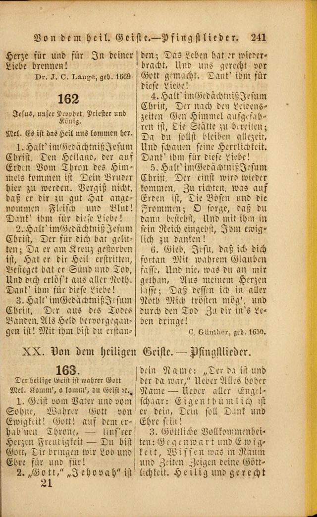 Die Psalmen Davids: nebst einer Sammlung Geistlicher lieder für Oeffentlichen und Privat-Gottesdienst page 241