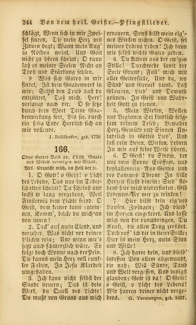 Die Psalmen Davids: nebst einer Sammlung Geistlicher lieder für Oeffentlichen und Privat-Gottesdienst page 244