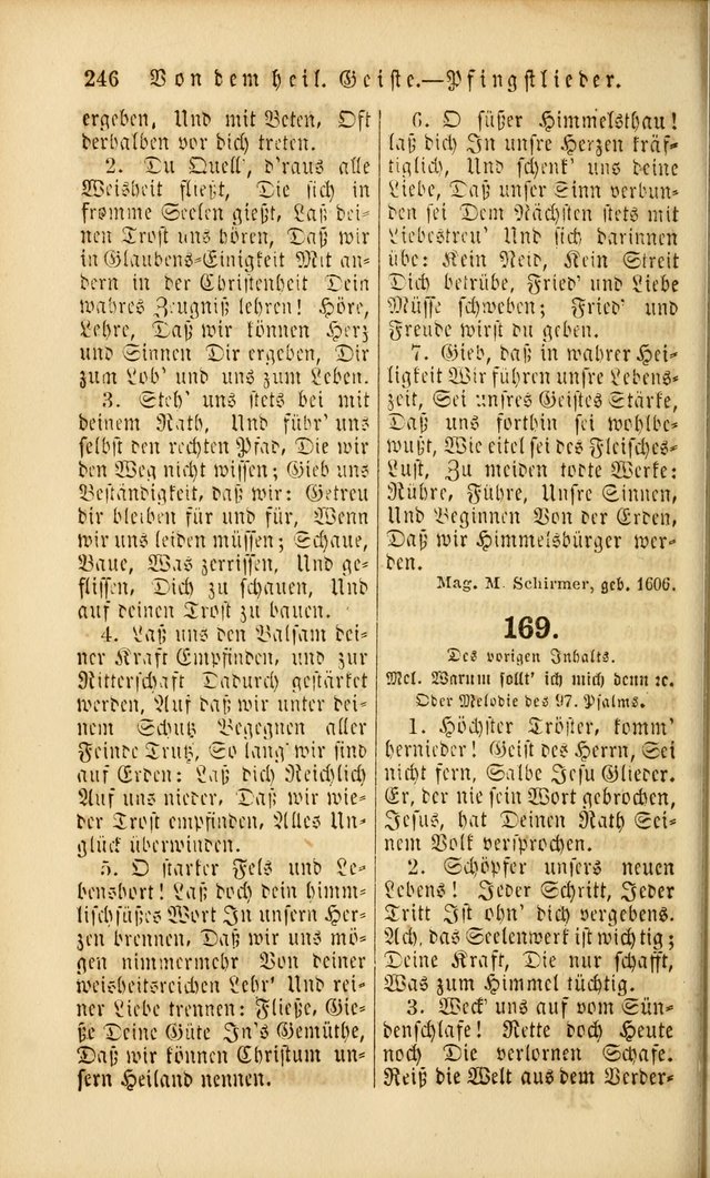 Die Psalmen Davids: nebst einer Sammlung Geistlicher lieder für Oeffentlichen und Privat-Gottesdienst page 246