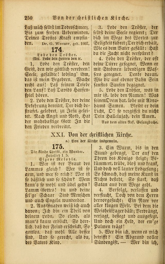 Die Psalmen Davids: nebst einer Sammlung Geistlicher lieder für Oeffentlichen und Privat-Gottesdienst page 250