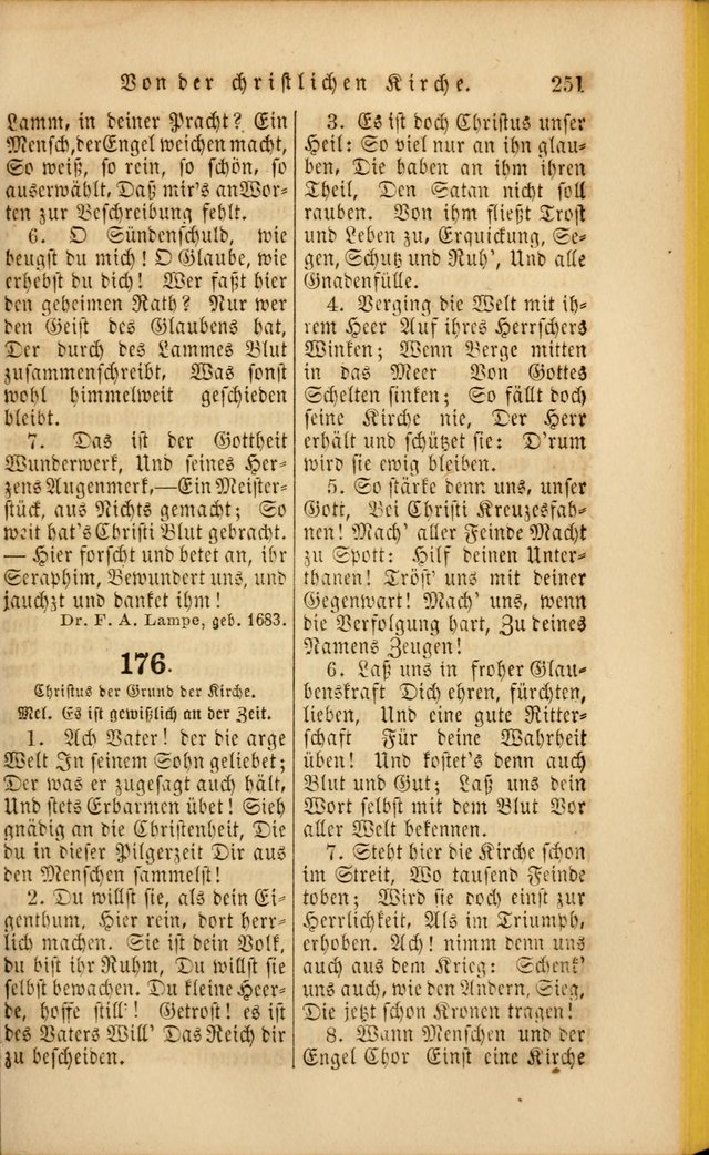 Die Psalmen Davids: nebst einer Sammlung Geistlicher lieder für Oeffentlichen und Privat-Gottesdienst page 251