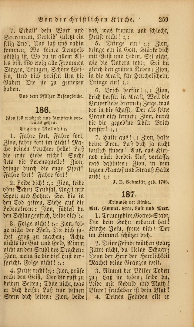 Die Psalmen Davids: nebst einer Sammlung Geistlicher lieder für Oeffentlichen und Privat-Gottesdienst page 259