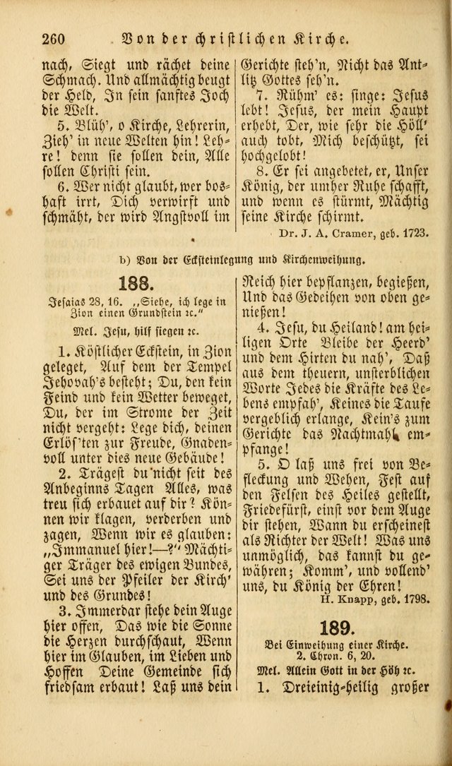 Die Psalmen Davids: nebst einer Sammlung Geistlicher lieder für Oeffentlichen und Privat-Gottesdienst page 260