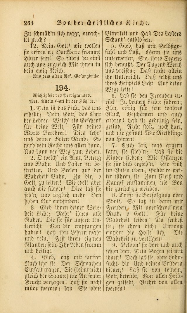 Die Psalmen Davids: nebst einer Sammlung Geistlicher lieder für Oeffentlichen und Privat-Gottesdienst page 264