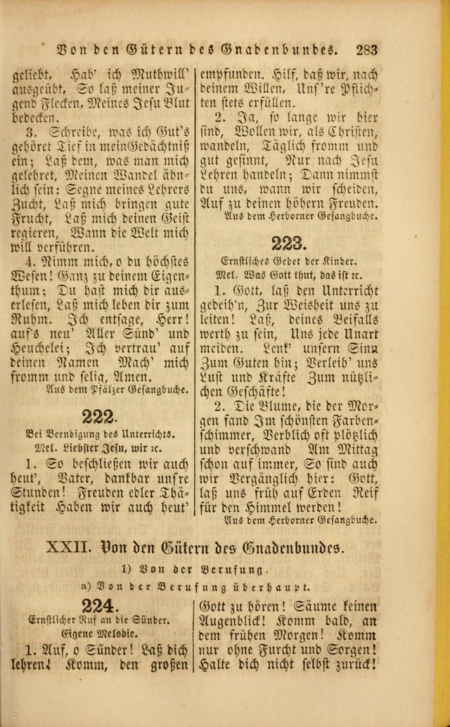 Die Psalmen Davids: nebst einer Sammlung Geistlicher lieder für Oeffentlichen und Privat-Gottesdienst page 283