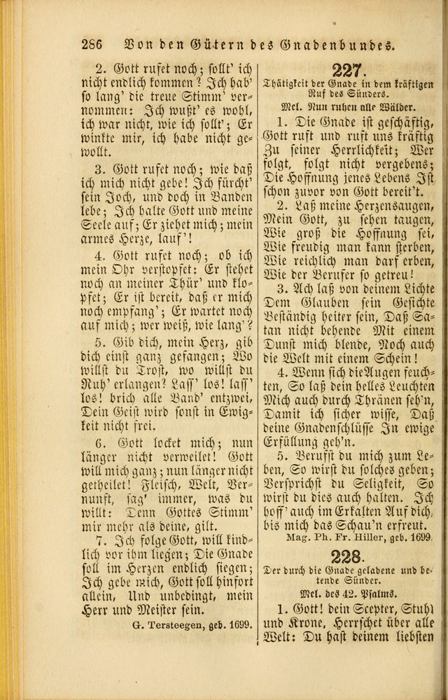 Die Psalmen Davids: nebst einer Sammlung Geistlicher lieder für Oeffentlichen und Privat-Gottesdienst page 286