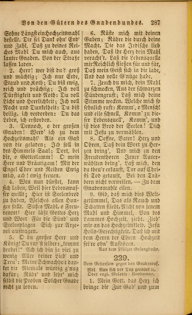 Die Psalmen Davids: nebst einer Sammlung Geistlicher lieder für Oeffentlichen und Privat-Gottesdienst page 287