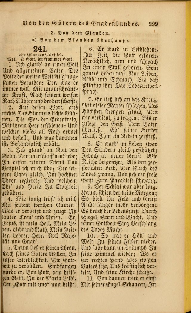 Die Psalmen Davids: nebst einer Sammlung Geistlicher lieder für Oeffentlichen und Privat-Gottesdienst page 299