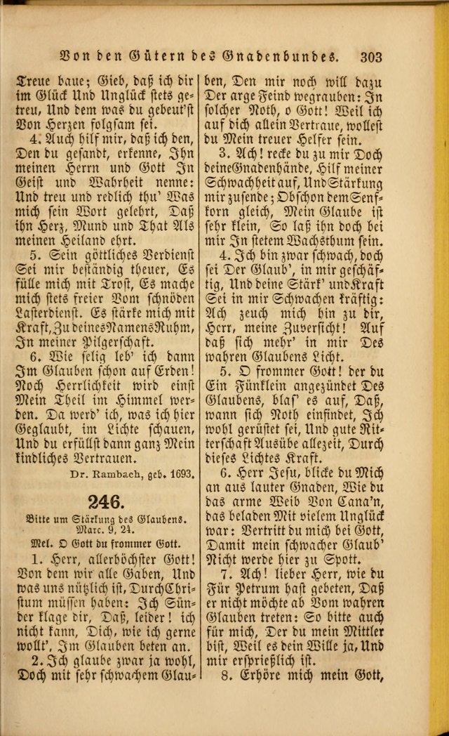 Die Psalmen Davids: nebst einer Sammlung Geistlicher lieder für Oeffentlichen und Privat-Gottesdienst page 305