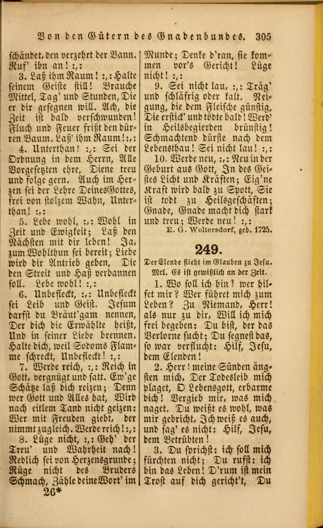 Die Psalmen Davids: nebst einer Sammlung Geistlicher lieder für Oeffentlichen und Privat-Gottesdienst page 307