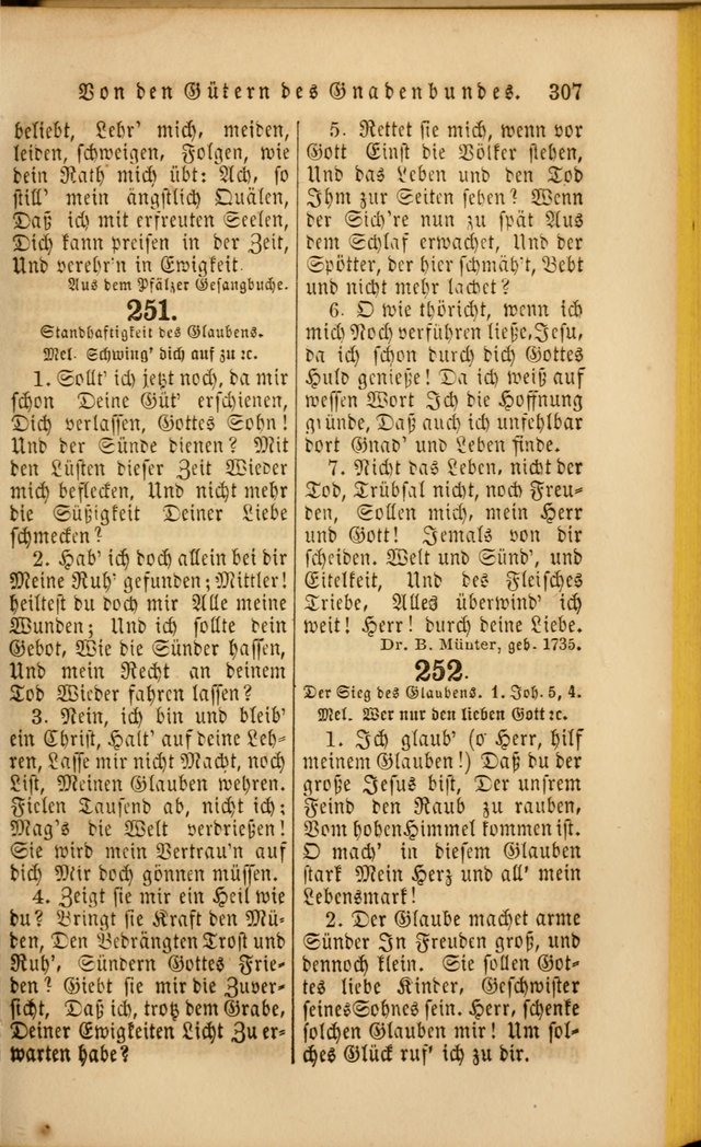 Die Psalmen Davids: nebst einer Sammlung Geistlicher lieder für Oeffentlichen und Privat-Gottesdienst page 309