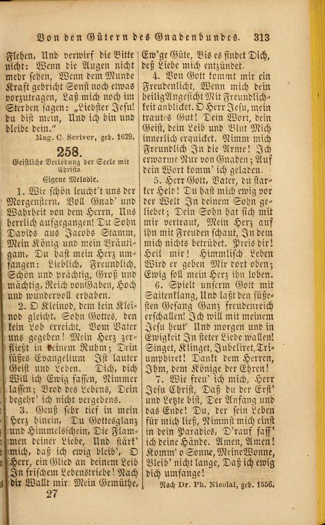 Die Psalmen Davids: nebst einer Sammlung Geistlicher lieder für Oeffentlichen und Privat-Gottesdienst page 315