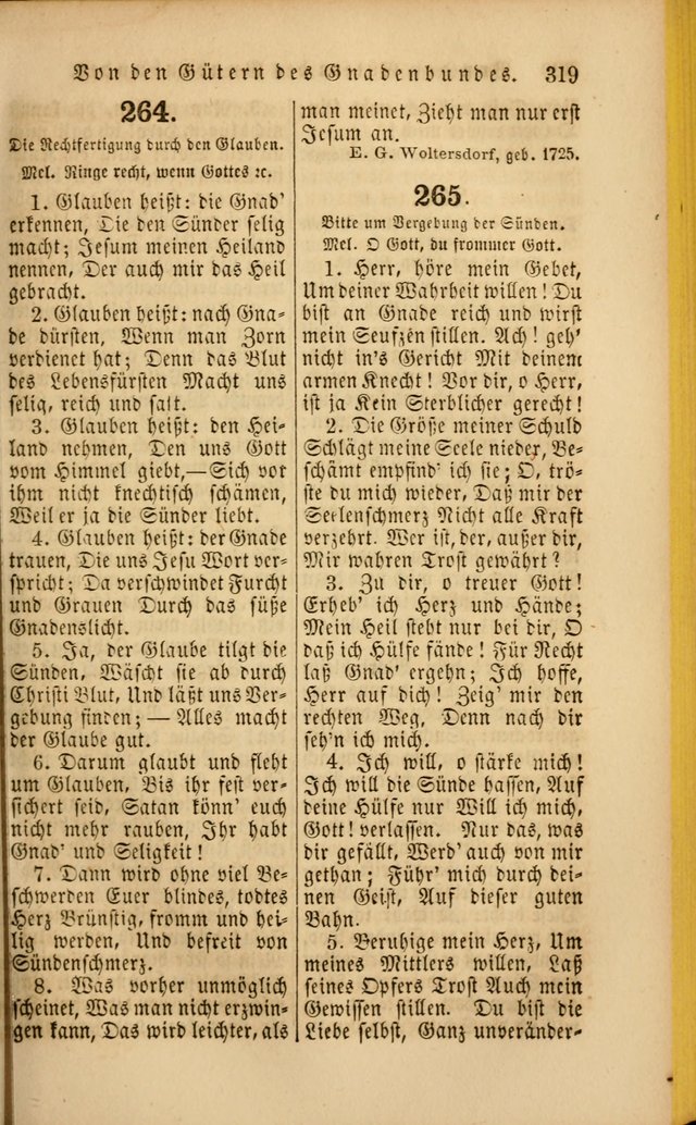 Die Psalmen Davids: nebst einer Sammlung Geistlicher lieder für Oeffentlichen und Privat-Gottesdienst page 321