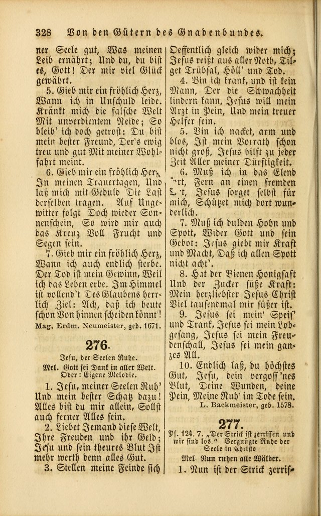 Die Psalmen Davids: nebst einer Sammlung Geistlicher lieder für Oeffentlichen und Privat-Gottesdienst page 330