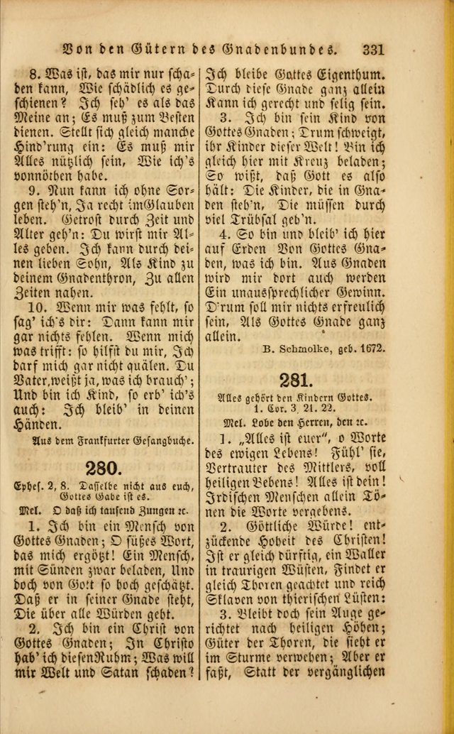 Die Psalmen Davids: nebst einer Sammlung Geistlicher lieder für Oeffentlichen und Privat-Gottesdienst page 333