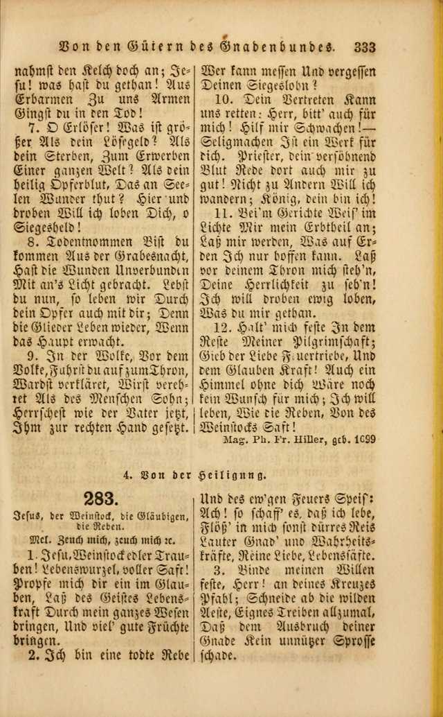 Die Psalmen Davids: nebst einer Sammlung Geistlicher lieder für Oeffentlichen und Privat-Gottesdienst page 335