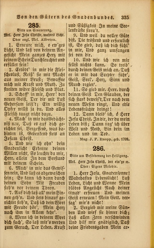 Die Psalmen Davids: nebst einer Sammlung Geistlicher lieder für Oeffentlichen und Privat-Gottesdienst page 337