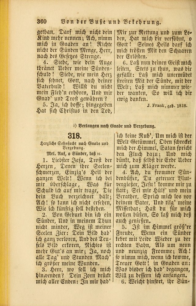 Die Psalmen Davids: nebst einer Sammlung Geistlicher lieder für Oeffentlichen und Privat-Gottesdienst page 362