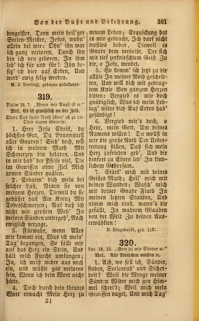 Die Psalmen Davids: nebst einer Sammlung Geistlicher lieder für Oeffentlichen und Privat-Gottesdienst page 363