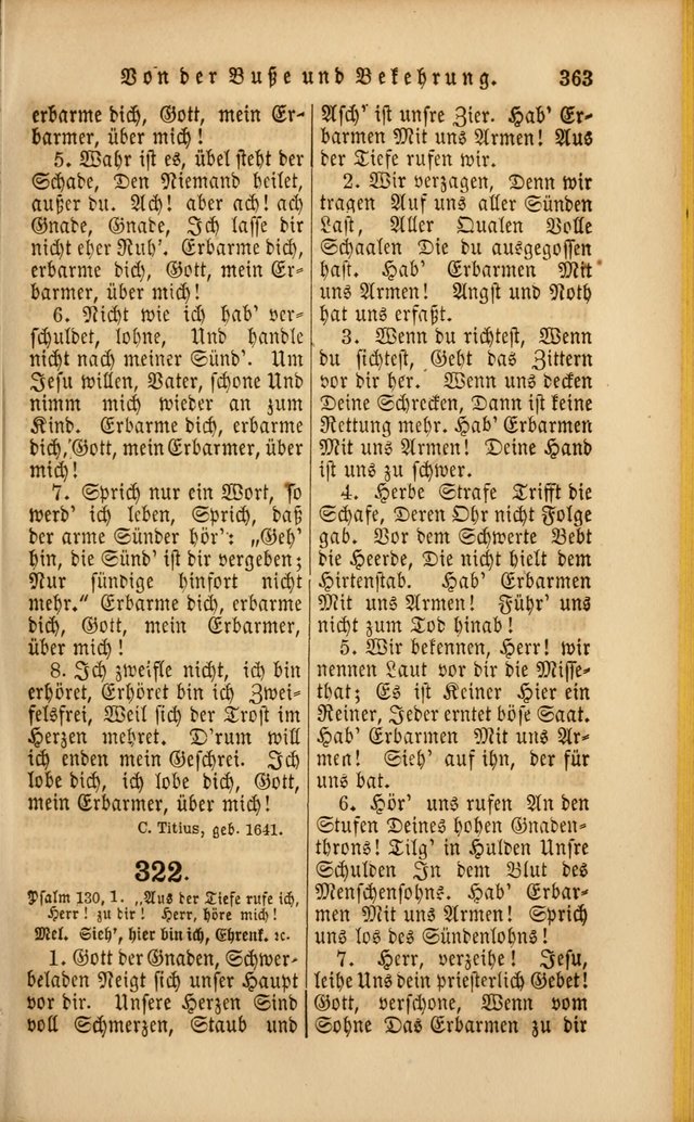 Die Psalmen Davids: nebst einer Sammlung Geistlicher lieder für Oeffentlichen und Privat-Gottesdienst page 365