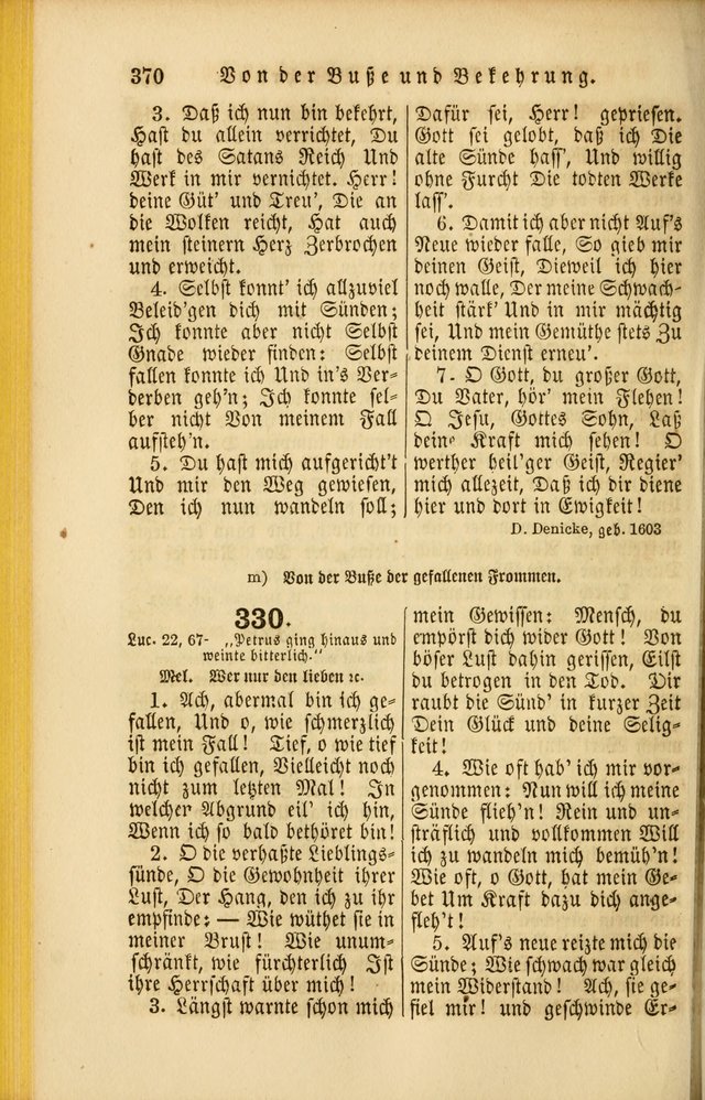 Die Psalmen Davids: nebst einer Sammlung Geistlicher lieder für Oeffentlichen und Privat-Gottesdienst page 372