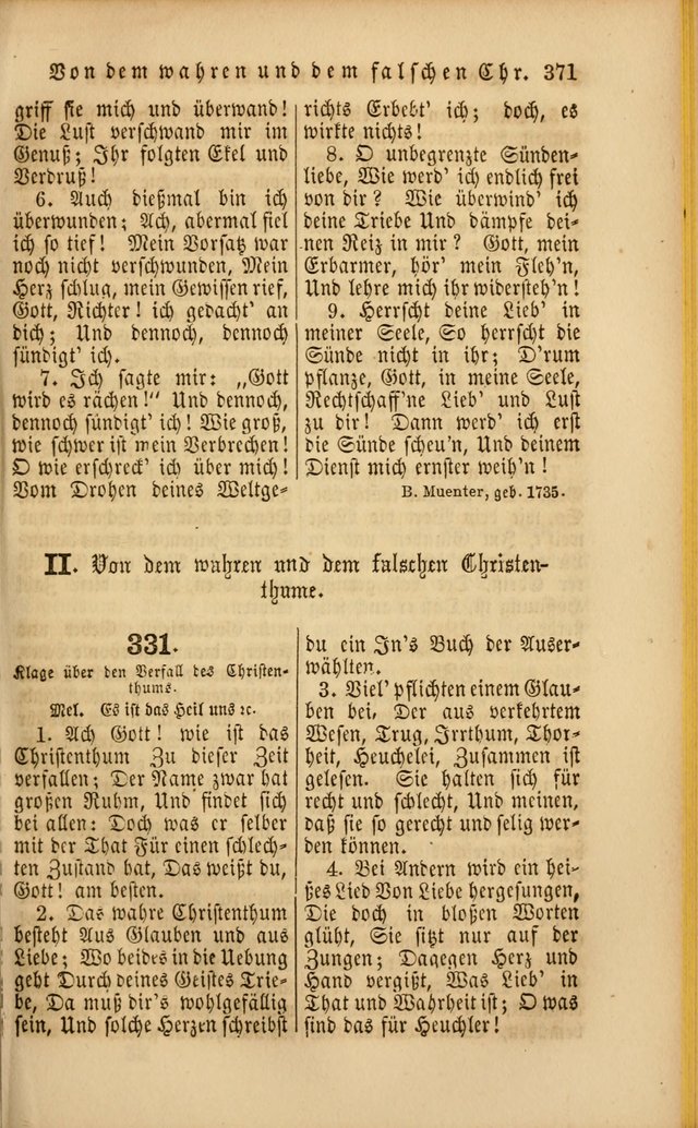 Die Psalmen Davids: nebst einer Sammlung Geistlicher lieder für Oeffentlichen und Privat-Gottesdienst page 373