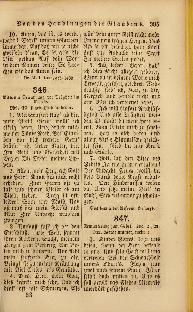 Die Psalmen Davids: nebst einer Sammlung Geistlicher lieder für Oeffentlichen und Privat-Gottesdienst page 387