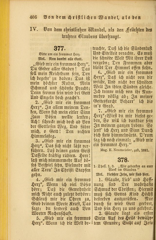 Die Psalmen Davids: nebst einer Sammlung Geistlicher lieder für Oeffentlichen und Privat-Gottesdienst page 408