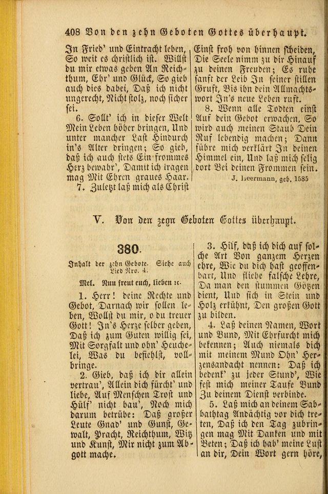 Die Psalmen Davids: nebst einer Sammlung Geistlicher lieder für Oeffentlichen und Privat-Gottesdienst page 410