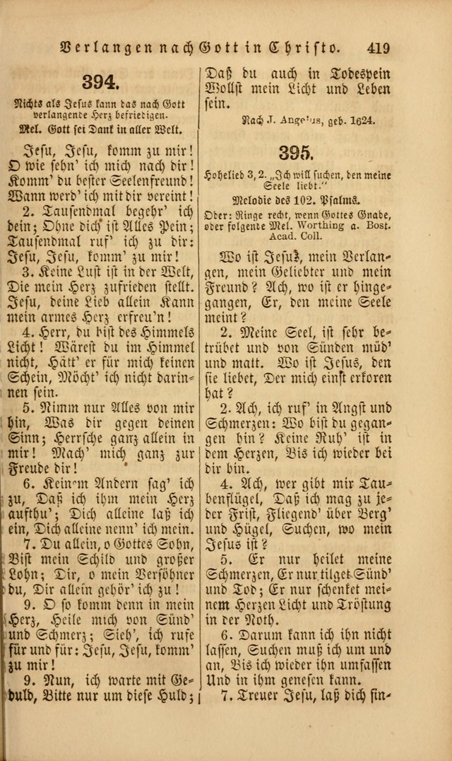 Die Psalmen Davids: nebst einer Sammlung Geistlicher lieder für Oeffentlichen und Privat-Gottesdienst page 421