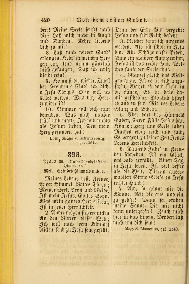 Die Psalmen Davids: nebst einer Sammlung Geistlicher lieder für Oeffentlichen und Privat-Gottesdienst page 422