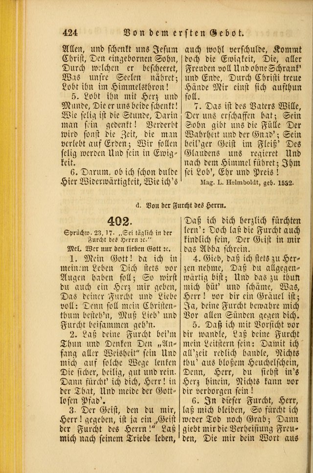 Die Psalmen Davids: nebst einer Sammlung Geistlicher lieder für Oeffentlichen und Privat-Gottesdienst page 426