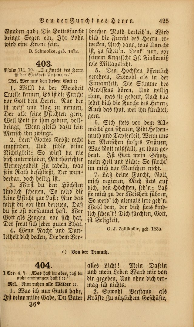 Die Psalmen Davids: nebst einer Sammlung Geistlicher lieder für Oeffentlichen und Privat-Gottesdienst page 427