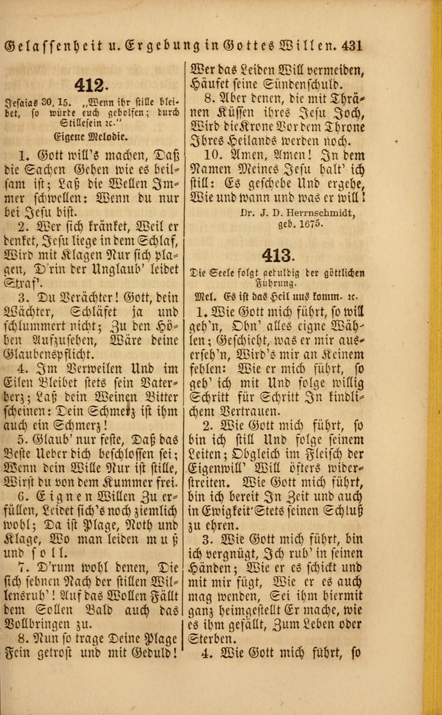 Die Psalmen Davids: nebst einer Sammlung Geistlicher lieder für Oeffentlichen und Privat-Gottesdienst page 433