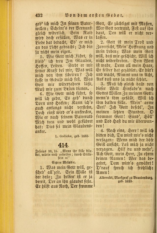 Die Psalmen Davids: nebst einer Sammlung Geistlicher lieder für Oeffentlichen und Privat-Gottesdienst page 434