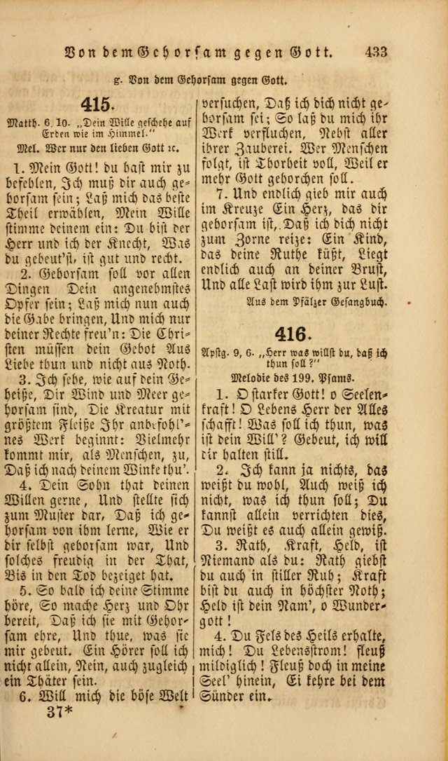 Die Psalmen Davids: nebst einer Sammlung Geistlicher lieder für Oeffentlichen und Privat-Gottesdienst page 435